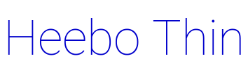 Heebo Thin шрифт